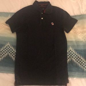 Abercrombie & Fitch Men’s Polo - Navy Medium